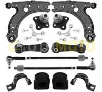 Kit bracci di sospensione posteriore compatibile per AUDI A3 8L VW GOLF IV 4 BORA composto da 12 ricambi auto