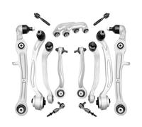 Kit bracci di sospensione sospensione asse anteriore da 14 pezzi in alluminio compatibile con A6 C6