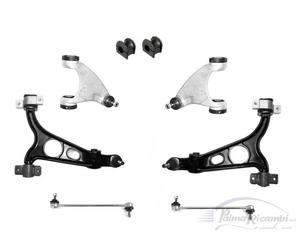 KIT BRACCI MOOG SOSPENSIONE ANTERIORE COMPLETO 8 PEZZI ALFA 147 156 GT