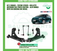 KIT BRACCI OSCILLANTI CON BIELLETTE E TESTINE FIAT PUNTO/EVO/ALFA MITO 6 PEZZI
