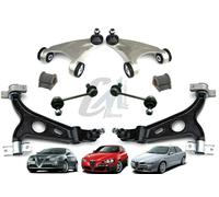 KIT BRACCI RINFORZATI ANTERIORE ALFA147 156 GT 8 PEZZI 4 BRACCI 2 BIELLETTE