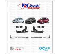 KIT BRACCI SOSP. + PUNTONI BARRA + TIRANTI +TESTINE STERZO C1 AYGO PEUGEOT 107