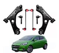 KIT BRACCI SOSPENSIONE ANTERIORE PER AVANTRENO 6 PEZZI - BRACCI + BIELLETTE BARRA STABILIZZATRICE + TESTINE SCATOLA STERZO (Per Opel Corsa E)