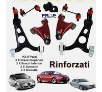KIT BRACCI SOSPENSIONE ANTERIORI ALFA ROMEO 147 / 156 / GT 8 PEZZI RINFORZATI FR