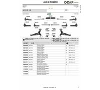 KIT BRACCI SOSPENSIONE AVANTRENO ANT FOR ALFA 145