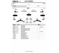 KIT BRACCI SOSPENSIONE AVANTRENO ANT FOR ALFA ROMEO 166 DAL 1998