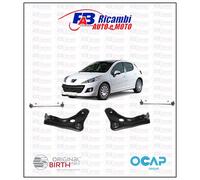 KIT BRACCI SOSPENSIONE + BIELLETTE BARRA STABILIZZATRICE PEUGEOT 207