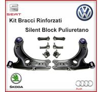 Kit Bracci Sospensione + Testine + Biellette VW BORA GOLF 4 IV RINFORZATI ANTERI