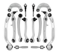 Kit braccio di controllo della sospensione anteriore da 14 pezzi compatibile con Bentley Continental Flying Spur 2004-2018 bracci oscillanti superiori e inferiori, barra di bilanciamento