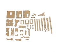 Kit braccio e artiglio per robot meccanico in acrilico per progetti Arduino incentrati sulla logica sequenziale e sull'esecuzione dell'uscita fisica (nero)
