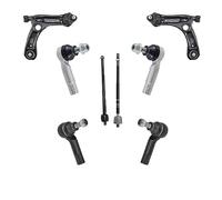 KIT BRACCIO OSCILLANTE 6 PEZZI COMPATIBILE CON AUDI A1 (8X) DAL 2010 AL 2019 | Kit Sospensione Completo OE/OEM | Bracci Oscillanti + Testine Sterzo | Sostituzione Diretta OEM