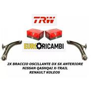 KIT BRACCIO OSCILLANTE DX SX NISSAN QASHQAI X-TRAIL RENAULT KOLEOS 1.6 2.0 2.5