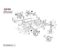 Kit braccio posteriore sinistro supporto + braccio posteriore destro