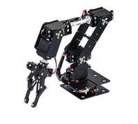 Kit braccio robotico con sei motori per robotica pratica per la programmazione didattica e pratica di progettazione meccanica (A)