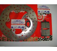 KIT BREMBO DISCHI+PASTIGLIE ANTERIORI+POSTERIORI LEONARDO 250 2001 2002 PIC7