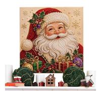 Kit Broderie Diamant Noël 3D - Tableau Perles Avec Cadre | Art Mural D'Hive