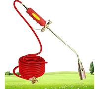 Kit bruciatore di erbacce a torcia a propano,torce portatili for erbacce con lanciafiamme e tubo flessibile,torcia bruciaerbacce,diserbante termico e accendino for barbecue(1.4in Nozzle,6.6Ft Tube)