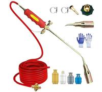 Kit Bruciatore Diserbante Portatile A Torcia A Propano, Lanciafiamme A Propano per Erbacce, con Tubo Flessibile da 1,2 M, per Diserbo A Fiamma, per Diserbo A Fiamma, Coperture, Ghiaccio E Neve