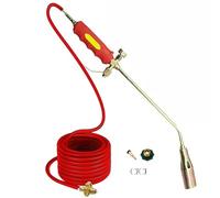 Kit Bruciatore Diserbante Propano, Torce Diserbanti Esterni con Tubo Flessibile 1,2/2/5 M, Doppio Interruttore per Giardino, Legno, Ghiaccio, Neve, Strade,50,5m