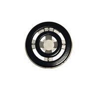 Kit Bruciatore DOPPIA CORONA Diametro 13,5 cm + Piattelli Smaltati Neri