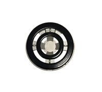 Kit Bruciatore DOPPIA CORONA Diametro 13,5 cm + Piattelli Smaltati Neri "Grande Diametro13,4 cm" e "Piccolo 7,8 cm" COMPATIBILE CON alcuni modelli candy bompani whirlpool bosch