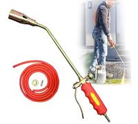 Kit bruciatore per erbacce a propano, ad alta potenza 1.900.000 BTU, lanciafiamme, torcia portatile a propano con accensione a pulsante per erbacce, giardino