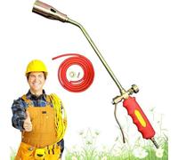 Kit bruciatore per erbacce con torcia a propano, resistente con tubo da 1,2 m, torcia a propano portatile, bruciatore per erbacce, per barbecue, diserbo, coperture, scioglimento di ghiaccio e neve