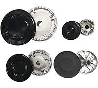 KIT BRUCIATORI + COPRISPARTIFIAMMA ORIGINALI SABAF PER PIANI COTTURA ARISTON INDESIT SAMET NARDI