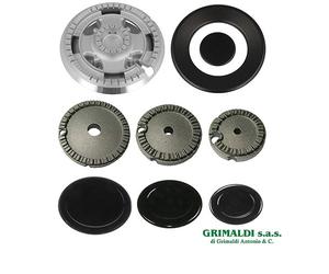 KIT BRUCIATORI E PIATTELLI INCAVATI PER PIANO COTTURA 4 FUOCHI REX ELECTROLUX