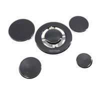 Marel Shop® - Kit bruciatori + piattelli 5 fuochi per cucine con tripla corona compatibile con vari marchi