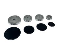Kit bruciatori + piattelli spartifiamma cucina piano cottura Bompani 4 fuochi