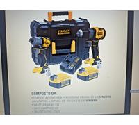 KIT BRUSHLESS a BATTERIA V20:TRAPANO+AVVITATORE IMPULSI+BATTERIE-STANLEY FATMAX