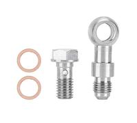 Kit bulloni alimentazione olio turbo M10X1.5MM 4AN ad alte prestazioni con limitatore 1,8 mm per turbocompressori TD04 TD05 IHI serie VF Costruzione in acciaio inossidabile 2