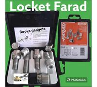 Kit Bulloni Antifurto Locket Farad con una Chiave Esag.17 M12X1,5 Lunghezza 25