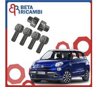 Kit Bulloni Antifurto Per Fiat 500L Ruote In Acciaio O Lega Perni Di sicurezza
