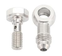 Kit Bulloni Banjo, Kit Rondelle Bulloni Banjo Raccordo Bullone Banjo con Rondella M8 X 1,25 Mm su AN4 in Acciaio Inossidabile per Collegamento Alla Tubazione, Controllo del