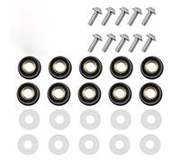 Kit bulloni carena Viti per parabrezza 5mm | Bulloni e dadi di ricambio, 10 elementi di fissaggio DUBNRGC(Silver)
