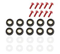 Kit bulloni carena Viti per parabrezza 5mm | Bulloni e dadi di ricambio, 10 elementi di fissaggio DUBNRGC(Red)