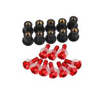 Kit bulloni carenatura Accessori Per Moto Parabrezza Parabrezza Dadi Bulloni Viti Per CRF1100L CRF1000L Per Africa Twin 1100 1000 Per Adventure Per Sport Dadi parabrezza(Rosso)