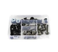 Kit Bulloni Carenatura Moto Per Suzuki DL650 V-Strom 650 2004-2011 Carrozzeria Completa Con Dadi, Clip In Acciaio E Copertura Kit Di Assortimento Bulloni Per Carenatura(Titanio)
