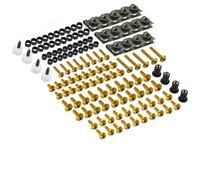Kit Bulloni Carenatura Moto Per YZF R1 R15 R25 R3 R6 R125 MT03 MT07 MT10 177 Pezzi M5 M6 Bulloni Viti E Dadi Kit Bulloni Di Carenatura Completo(Oro)