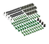 Kit Bulloni Carenatura Moto Per YZF R1 R15 R25 R3 R6 R125 MT03 MT07 MT10 177 Pezzi M5 M6 Bulloni Viti E Dadi Kit Bulloni Di Carenatura Completo(VERDE)