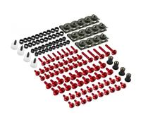 Kit Bulloni Carenatura Moto Per YZF R1 R15 R25 R3 R6 R125 MT03 MT07 MT10 177 Pezzi M5 M6 Bulloni Viti E Dadi Kit Bulloni Di Carenatura Completo(ROSSO)