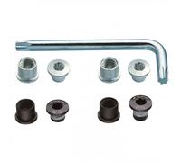 Kit Bulloni Corone Neri T30 5mm 10 Pezzi per Guarnitura Bici MTB