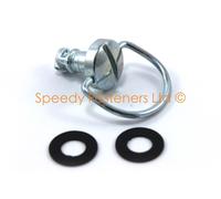 Kit Bulloni D-Ring Dzus 9Mm Carenatura Moto Seleziona Lunghezza