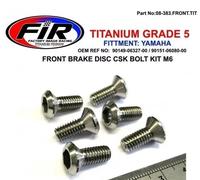 Kit bulloni disco FIR 6x anteriori + 6x posteriori titanio 6mm YAMAHA YZ85...