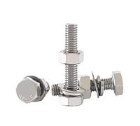 Kit bulloni e dadi a testa esagonale M6 in acciaio inossidabile 304, set da 10/20, viti esagonali a filettatura completa di lunghezza lunga estesa(M6*100 (20 sets))