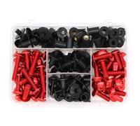 Kit Bulloni E Viti Per Carenatura Per K&awasaki, Per Versys-X 250/300, Per Versys 650 E 1000, Dadi Per Parabrezza Bulloni Kit Carrozzeria Viti(ROSSO)