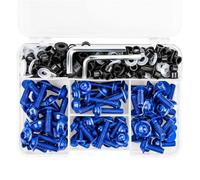 Kit Bulloni E Viti Per Moto Per K&awasaki Per Versys 650 Per Ninja 650R 1000 Z750 Z1000 190 Pezzi Bulloni Per Carenatura, Dadi Per Parabrezza Bulloni Kit Carrozzeria Viti(BLU)