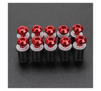 Kit Bulloni Parabrezza Da 5 Mm 10 Pezzi M5 Vite Per Suzuki Per Burgman 400 650 125 200 AN125 AN250 AN400 AN650 AN 650 1998-2024 Kit bulloni carenatura(ROSSO)